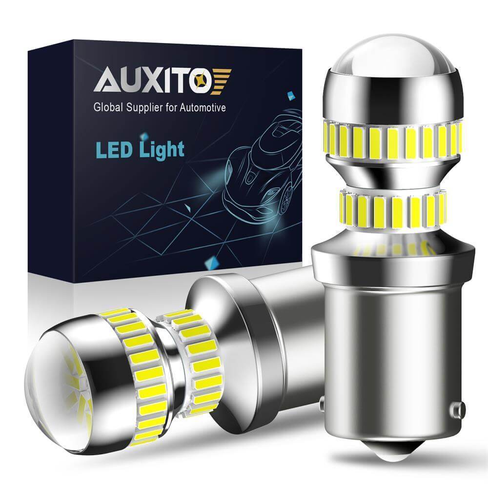 1156 LED Bulb with Projector Lens - BA15S/P21W/7506 Backup Reverse Light Bulb - 2600LM 6000K White - Perfect for Car, Truck, SUV, Boat & RV Reverse Lights
