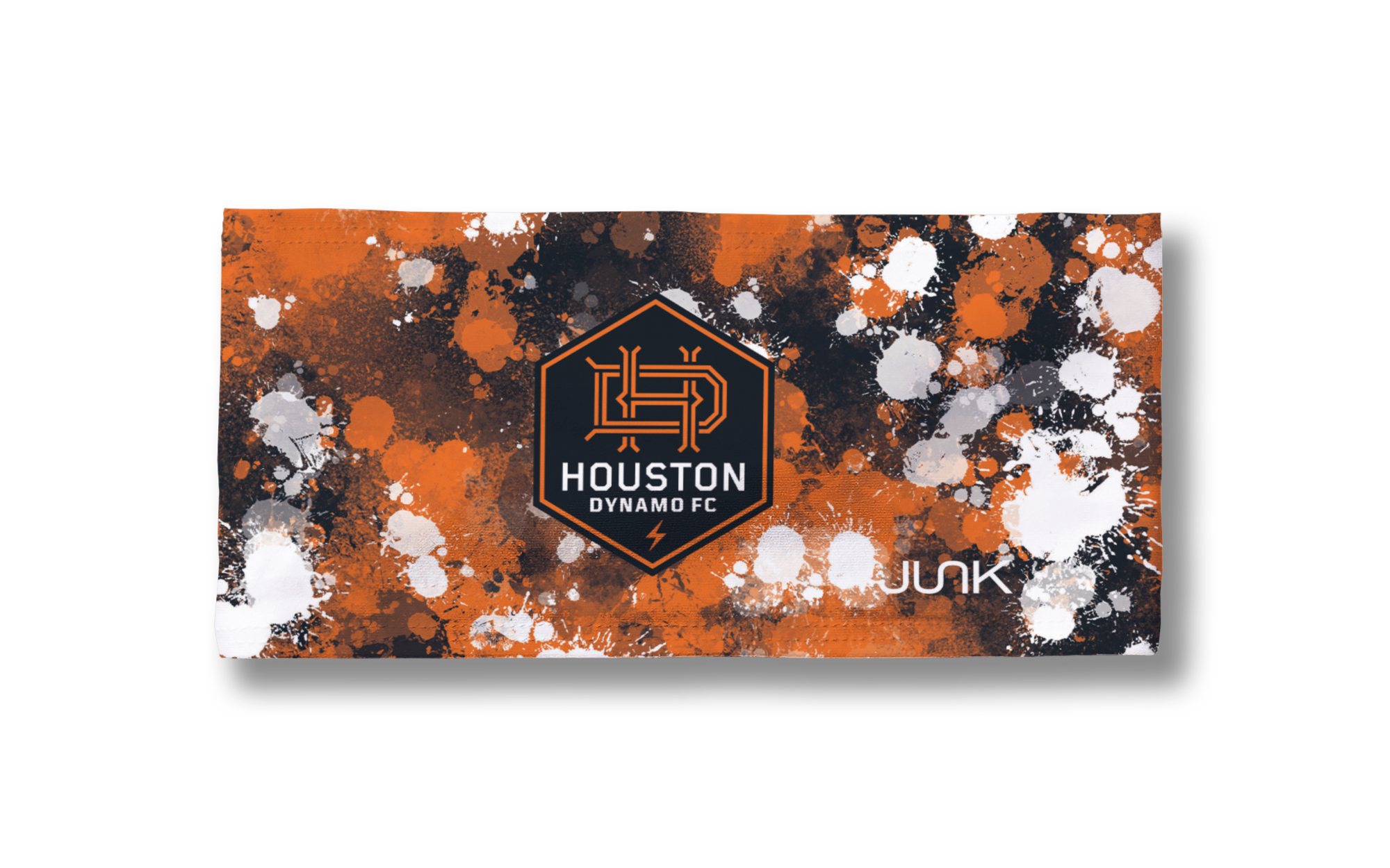 Houston Dynamo FC Splatter Big Bang Lite Headband - Moisture Wicking Sports Headband for Soccer, Running & Workouts - Stay Cool & Comfortable During Intense Training