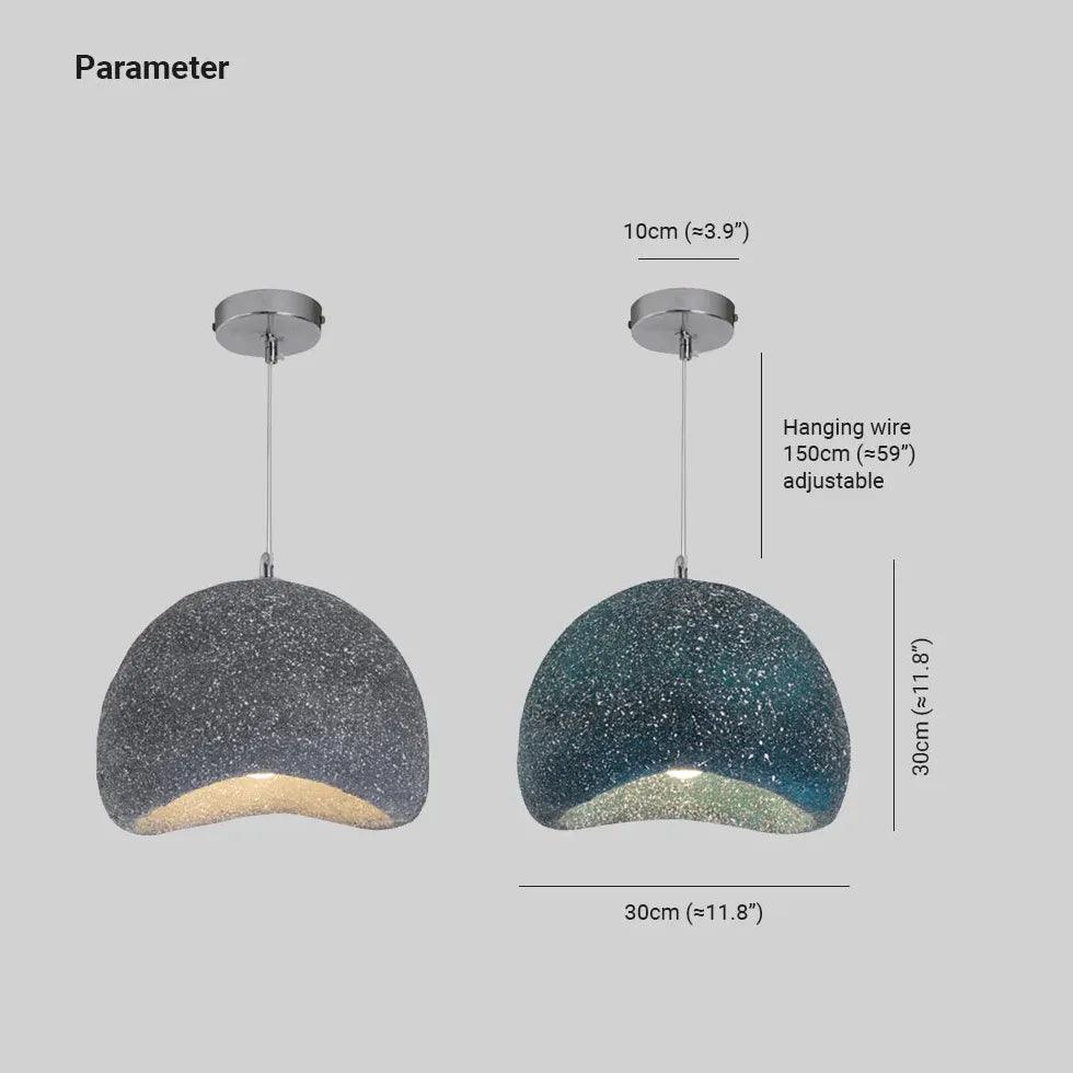 Modern Faux Rock Texture Pendant Light - Stylish Ceiling Lamp for Living Room, Bedroom, or Dining Area Decoration