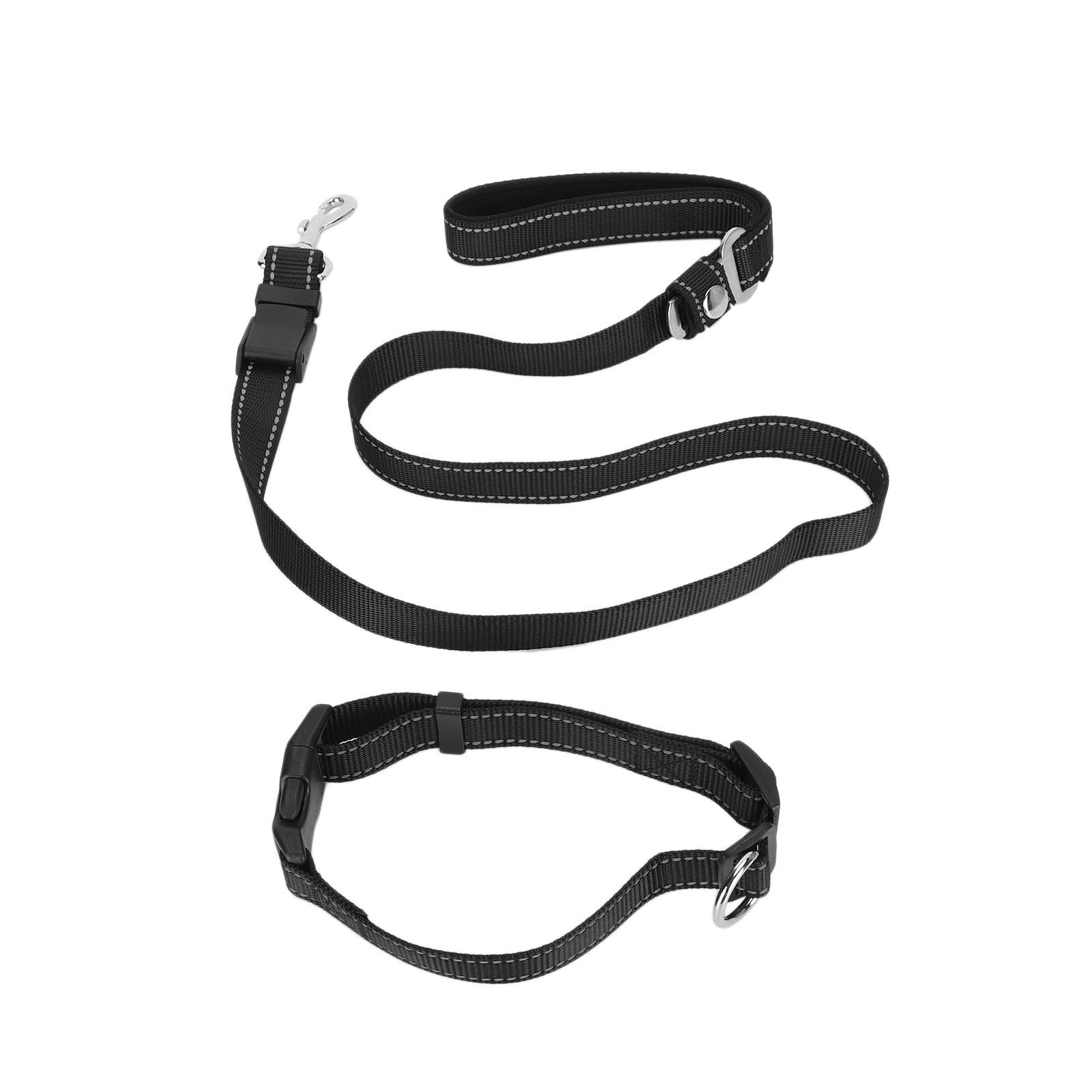 **Premium Pet Safety Belt - Adjustable Dog Collar & Leash Set with Invisible Car Buckle - Secure & Comfortable for Outdoor Walking, Travel, and Car Rides**