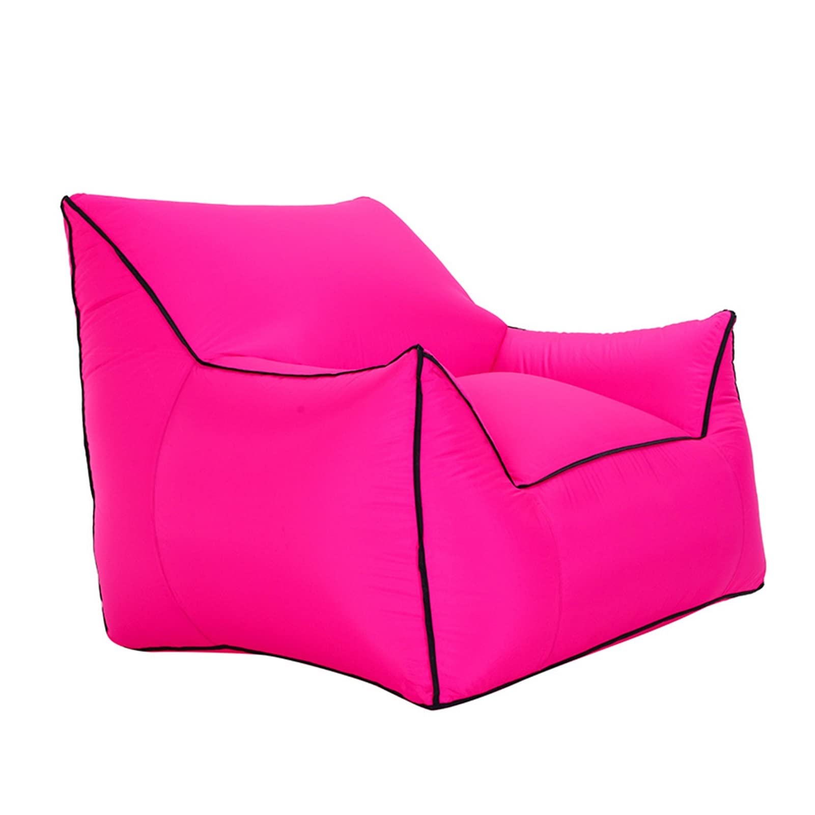 Inflatable Lounger Chair - Portable Air Sofa for Outdoor, Beach, Camping & Picnic - Fast Shaking Inflatable Couch with Carry Bag (Red, 60x70x60cm) - Perfect for Relaxing in Backyard, Poolside or Travel