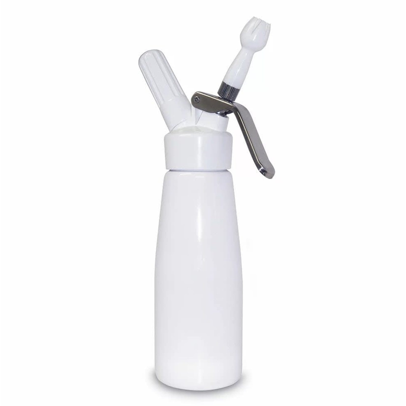 Premium 500ml White Cream Siphon for Professional Desserts & Whipped Toppings - Perfect for Bakeries, Coffee Shops & Home Chefs