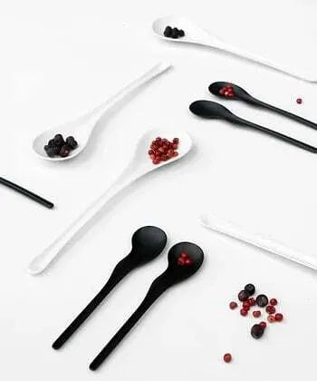 Eco-Friendly White Spoon - Biodegradable & Sustainable Cutlery for Picnics, Camping, and Parties