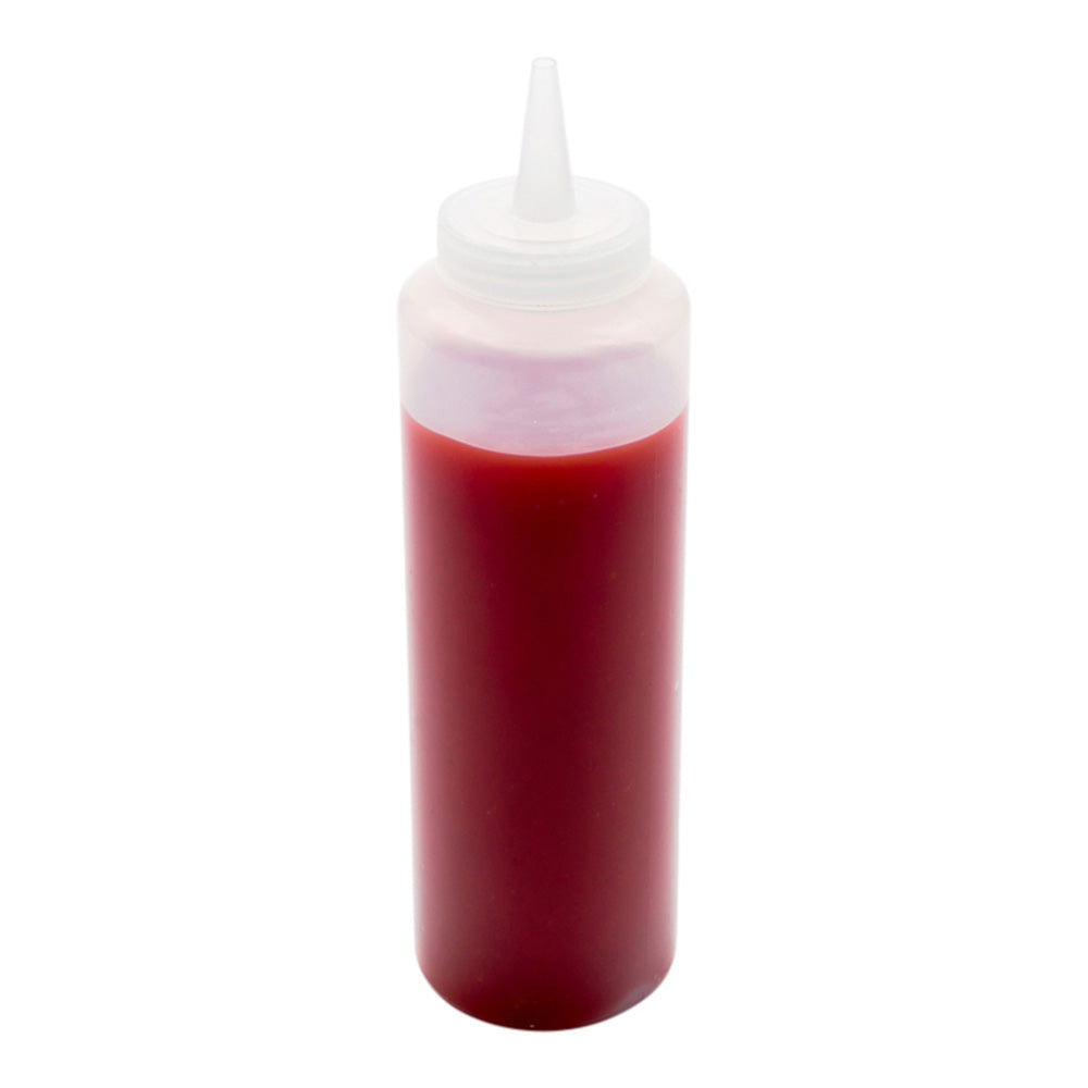 12 oz Clear Plastic Squeeze Bottles with Precision Tip - 2.25