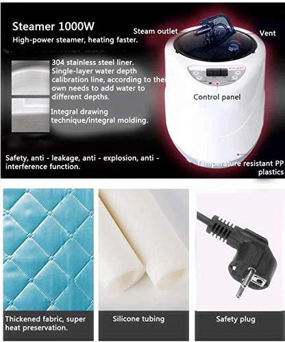 4Beauty Portable Foldable Wet Steam Sauna Bath - 2L Capacity Steamer for Home Spa, Beauty Care & Weight Loss | Perfect for Relaxation, Detox & Skin Rejuvenation