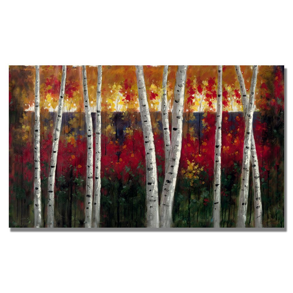 Trademark Fine Art Rio Autumn Canvas Art Print - 14x24 Inch Wall Decor for Living Room, Bedroom & Office