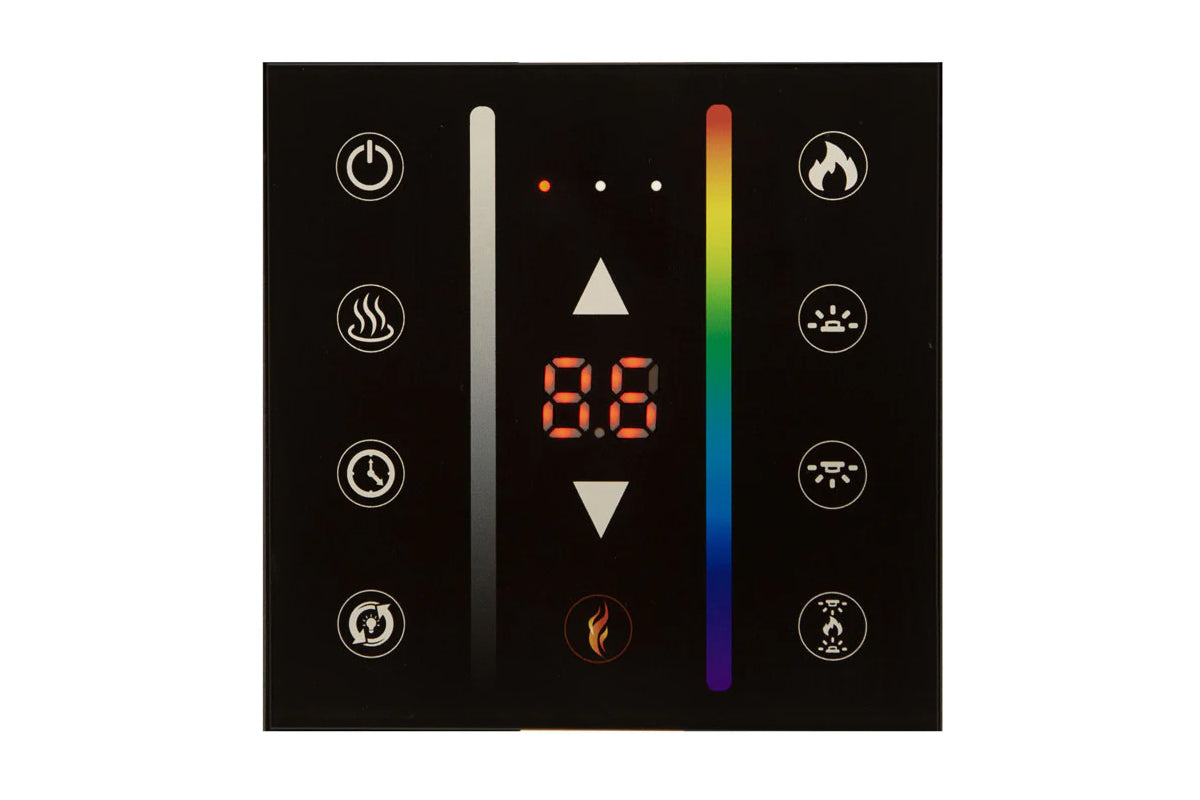 Modern Flames Landscape Pro 70'' Electric Fireplace Wall Mount with Weathered Walnut Mantel - Perfect for Living Room, Bedroom & Office Ambiance