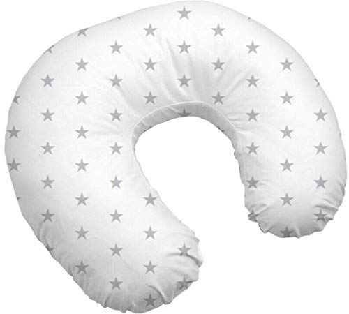 White With Small Grey Stars