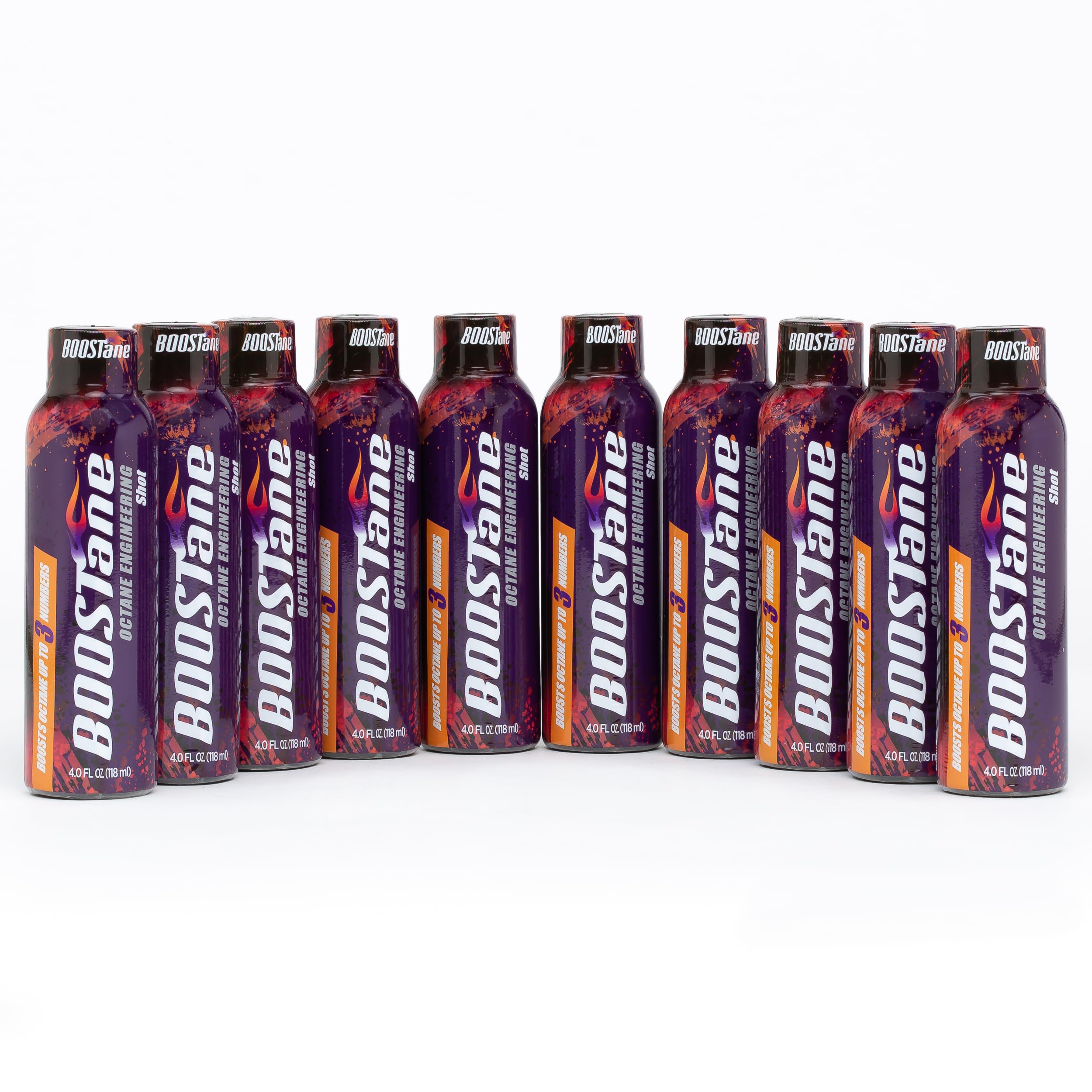 BOOSTane Professional Octane Booster (10 Pack) - Increase Fuel Performance for Racing, High-Performance Cars & Motorcycles - Premium Fuel Additive for Better Acceleration & Engine Protection