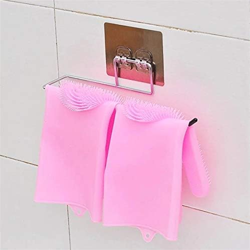Zollyss Stainless Steel Paper Towel Holder with Magic Adhesive Pad - Wall Mount Kitchen & Bathroom Paper Roll Holder - Strong Self-Adhesive Towel Bar for Easy Access - Perfect for Cooking, Cleaning & Home Organization