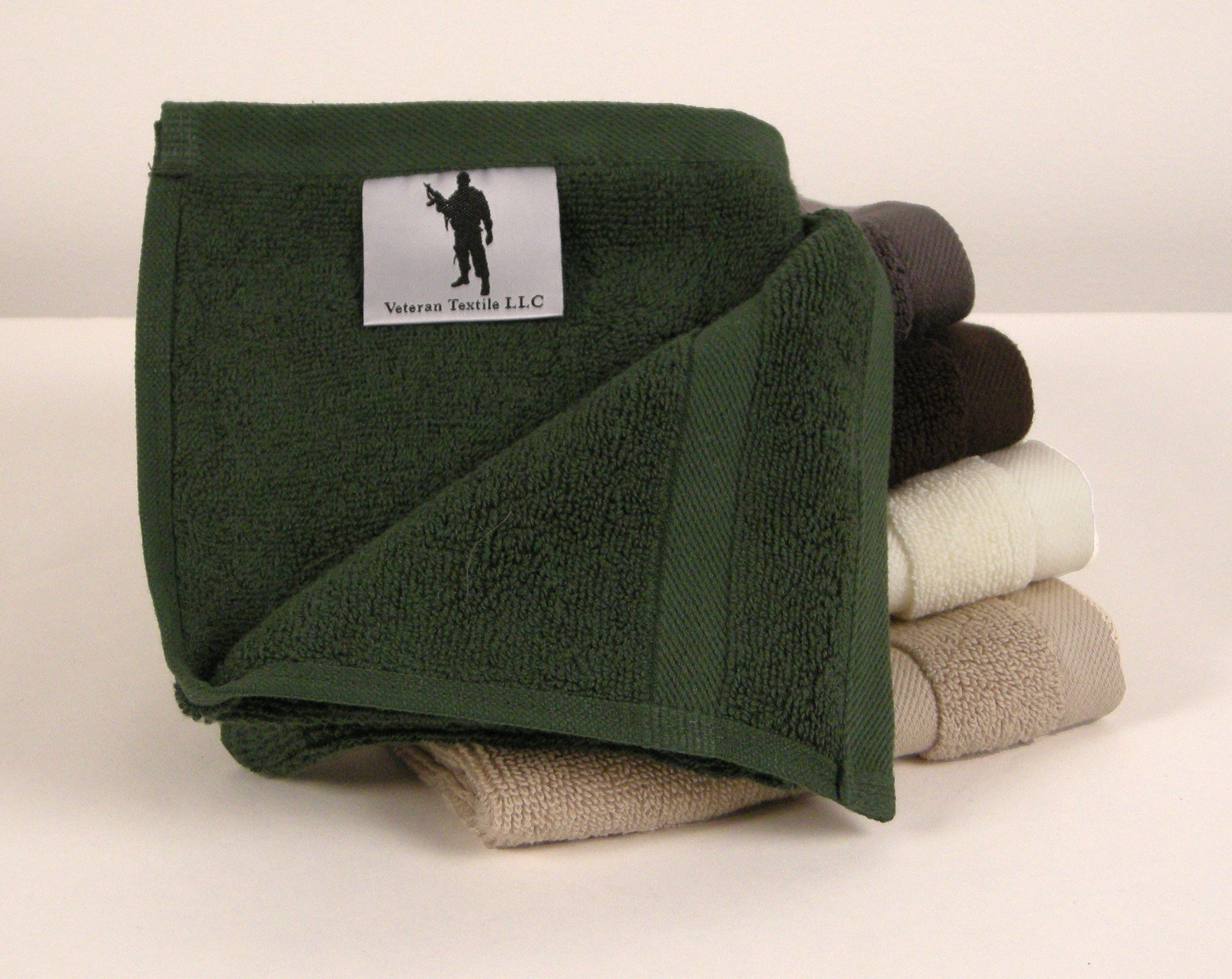 Premium Turkish Cotton Bath Towel Set - 6-Piece Dark Green Luxury Hotel & Spa Towels | Ultra Soft & Highly Absorbent for Bathroom, Pool & Spa Use