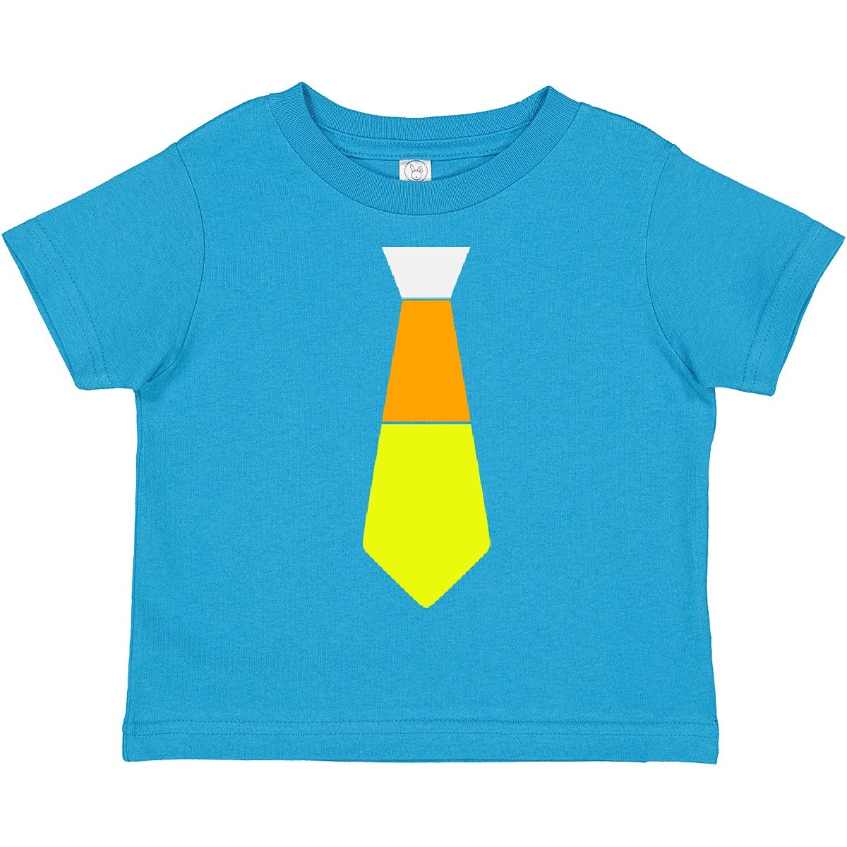 Inktastic Halloween Candy Corn Tie Toddler T-Shirt - Cute Halloween Outfit for Boys & Girls - Perfect for Trick or Treating, Costume Parties & Fall Festivals