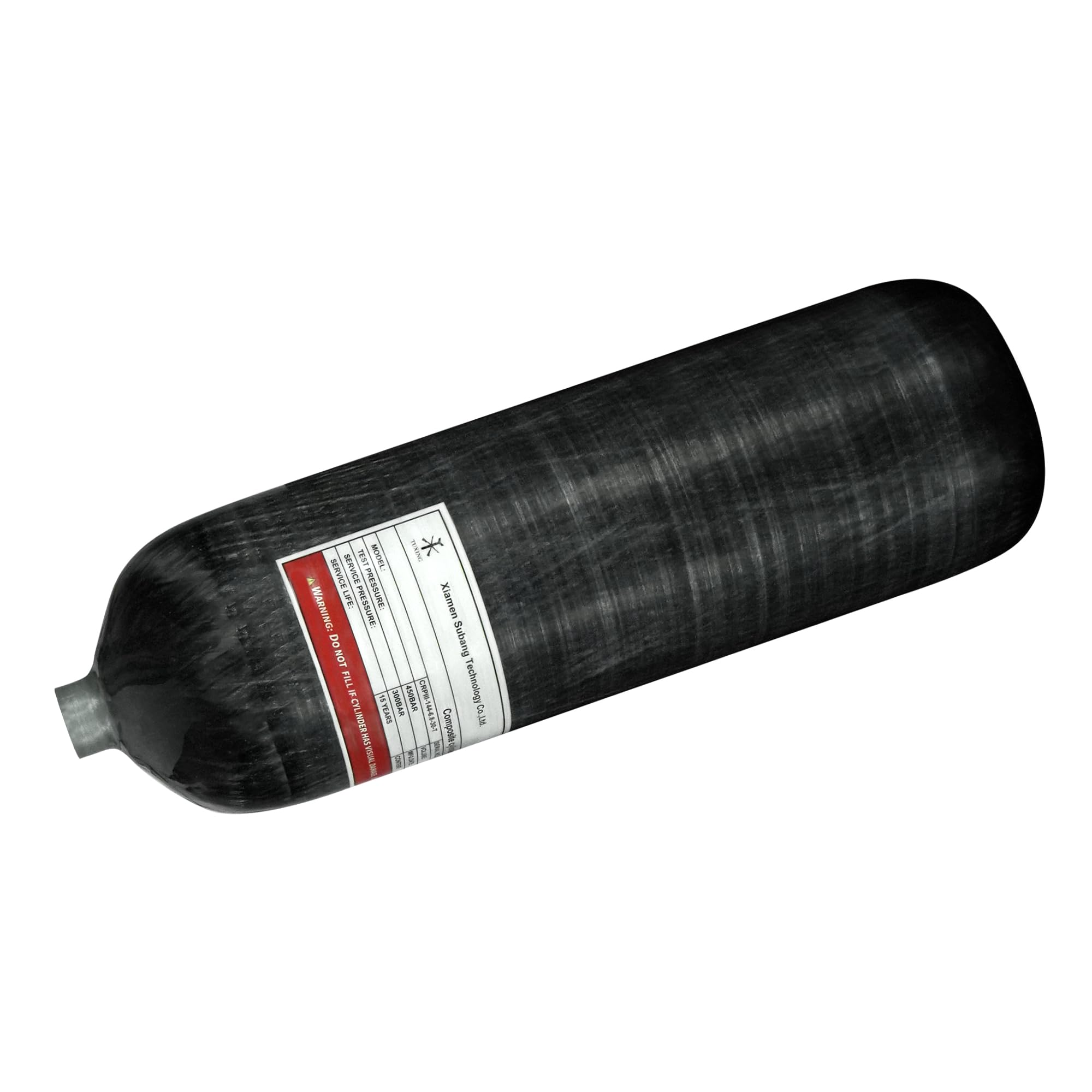 **TUXING 4500Psi Carbon Fiber Air Tank 6.8L (6800CC) – High Pressure Composite Cylinder for PCP Air Rifles, Paintball & Scuba Diving | Portable PCP Fill Station | Ideal for Outdoor Sports, Hunting & Diving Adventures**