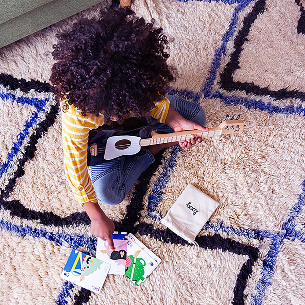 Loog Mini Acoustic 3-String Kids Guitar for Beginners Ages 3+ with Learning App & Lessons - Perfect for Toddler Music Education, Birthday Gifts & Early Childhood Development