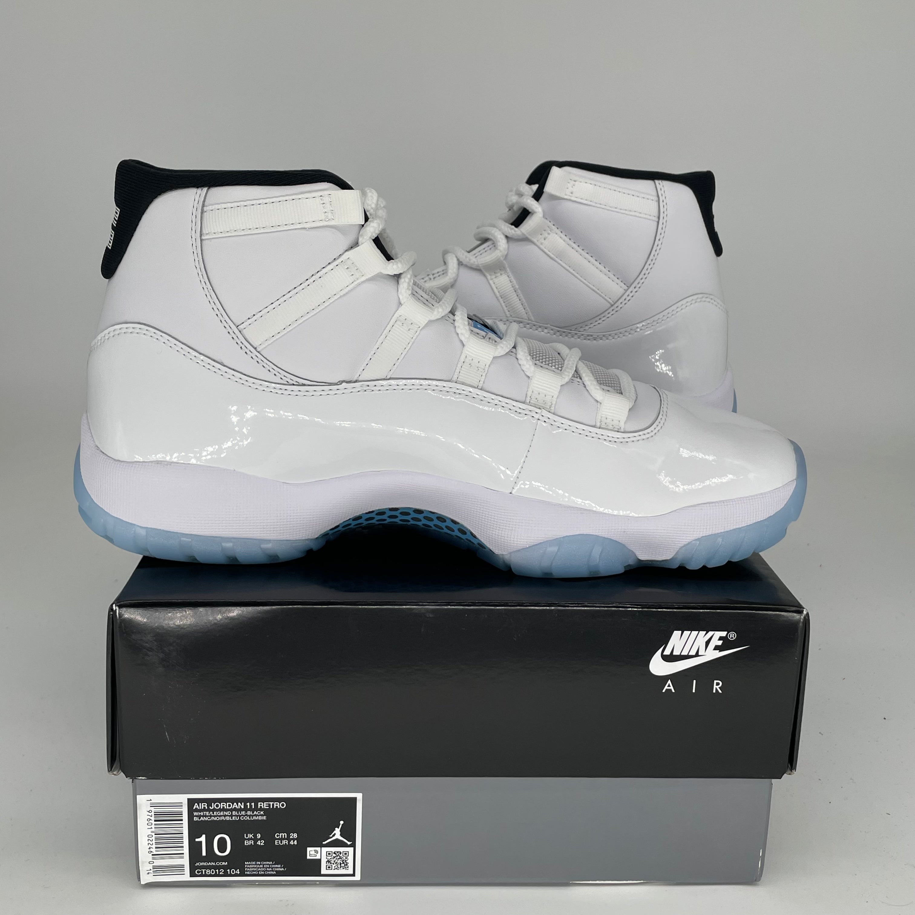 AIR JORDAN 11 LEGEND BLUE Men's Basketball Shoes Size 10 - Retro Style, High Performance Sneakers for Sports & Casual Wear | Perfect for Basketball Games, Gym Workouts and Street Fashion