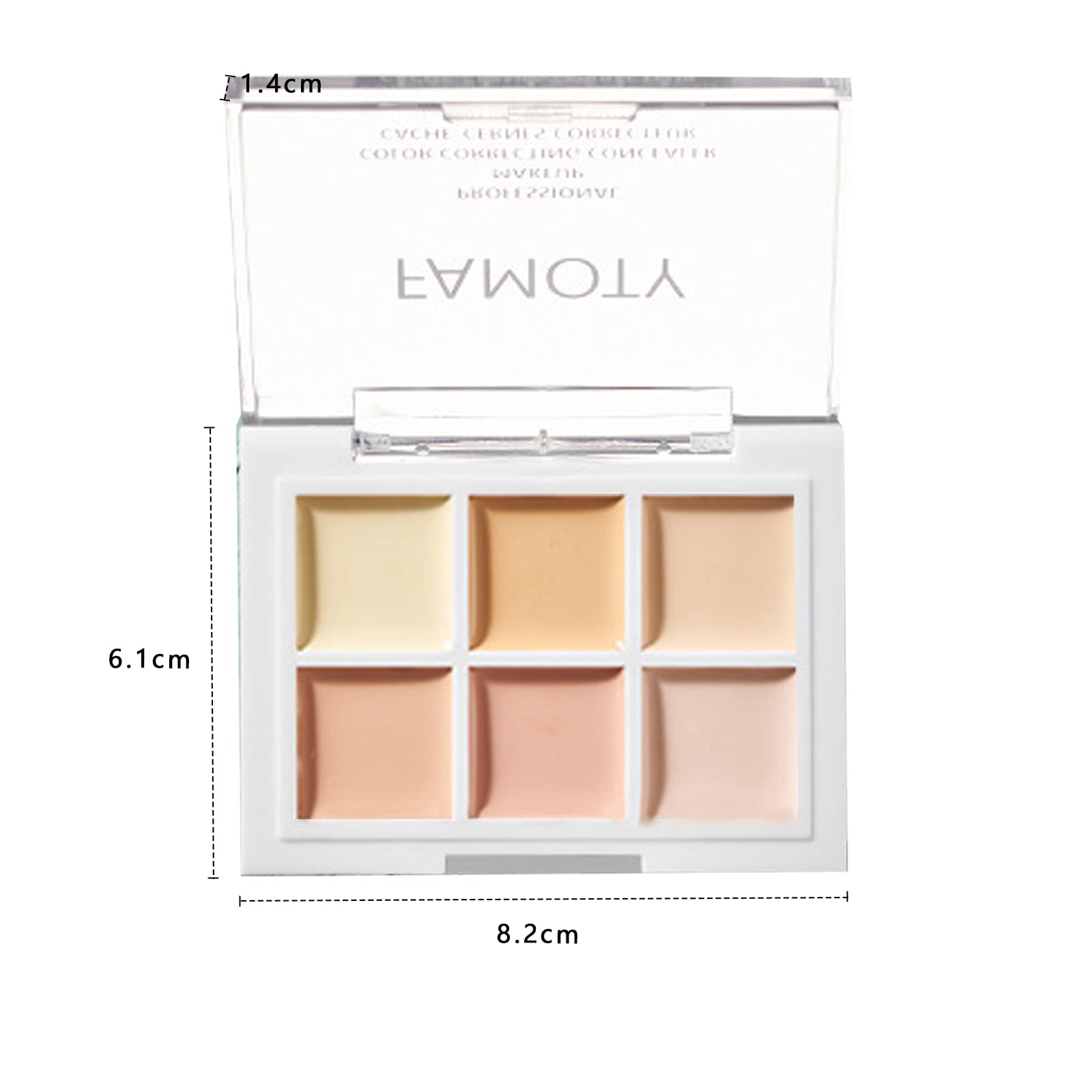WishesMar 8 Color Concealer Palette - Professional & Everyday Makeup for Dark Circles, Blemishes & Contouring | Perfect for Bridal, Photo Shoots & Daily Coverage