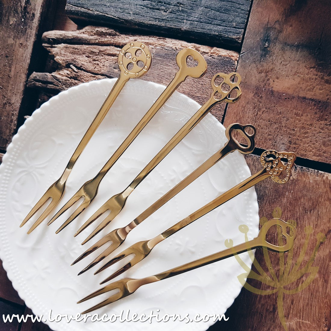Elsa Stainless Steel SS304 Dessert Forks & Fruit Forks Set - 18/10 Premium Cutlery Collection for Parties, Weddings, Picnics & Home Dining - Dishwasher Safe Silverware (50% Off Limited Time)