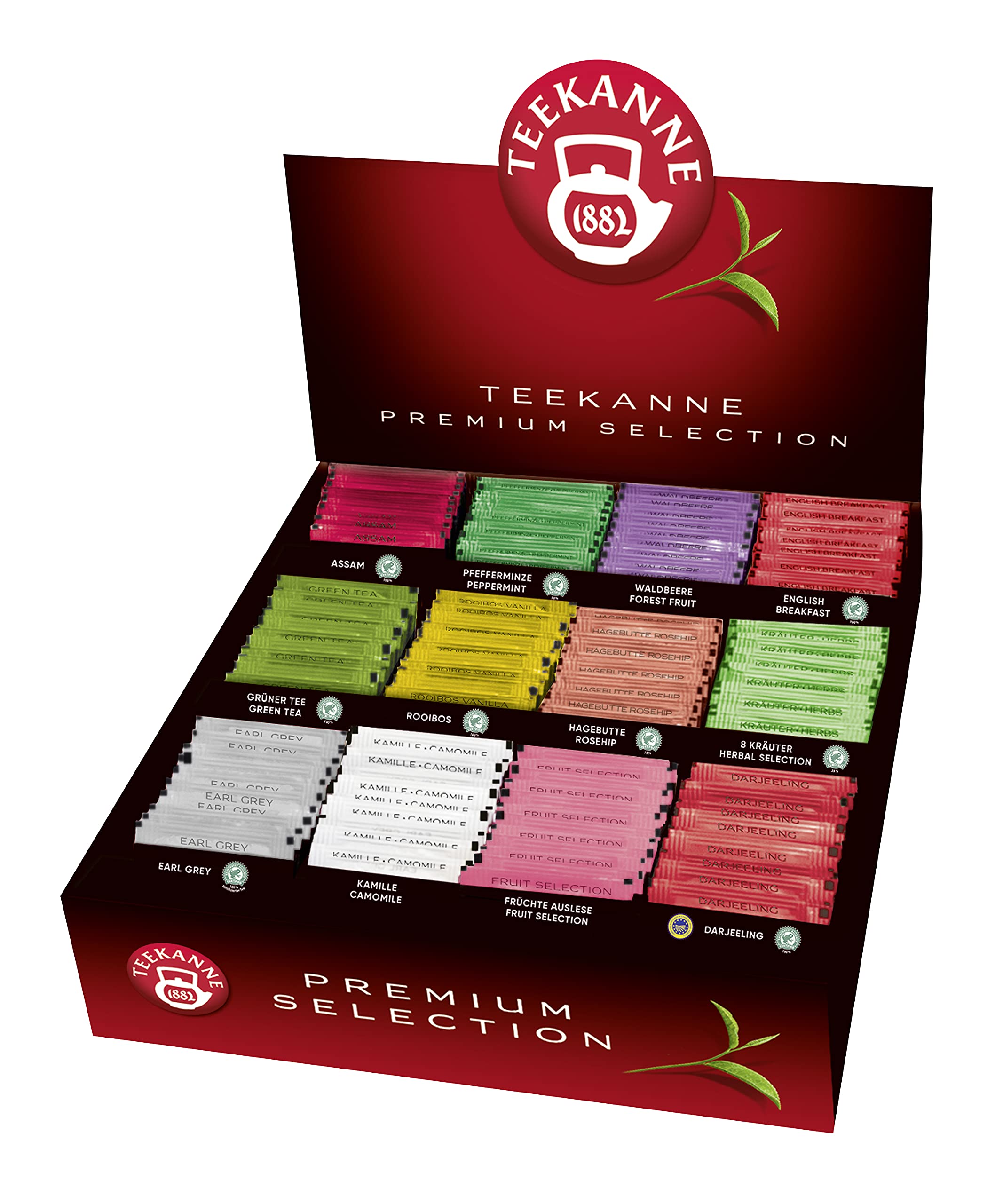 Teekanne Premium Selection Box - 390g Assorted Herbal & Fruit Teas - Perfect for Relaxation, Gifts & Afternoon Tea Time