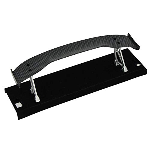 Carbon Fiber Rear Spoiler Tail Wing for 1/10 RC On-Road Drift Racing Car - High Performance Upgrade Parts (Black) - Perfect for RC Car Racing & Drifting Competitions