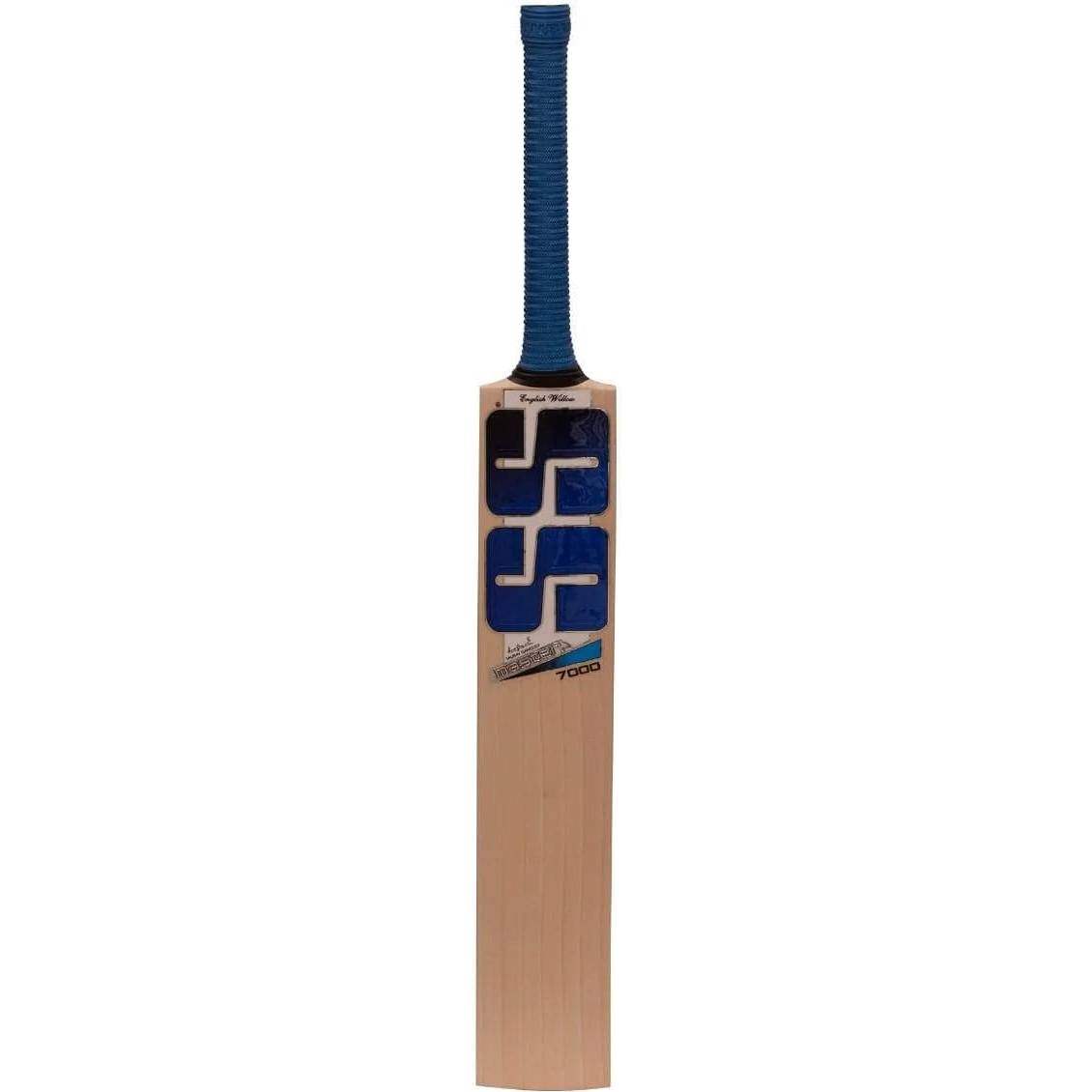 SS Master 7000 Premium Adult Cricket Bat - Professional Grade Willow Wood Cricket Bat for Men & Women - Perfect for Club Matches, Training & Competitive Play