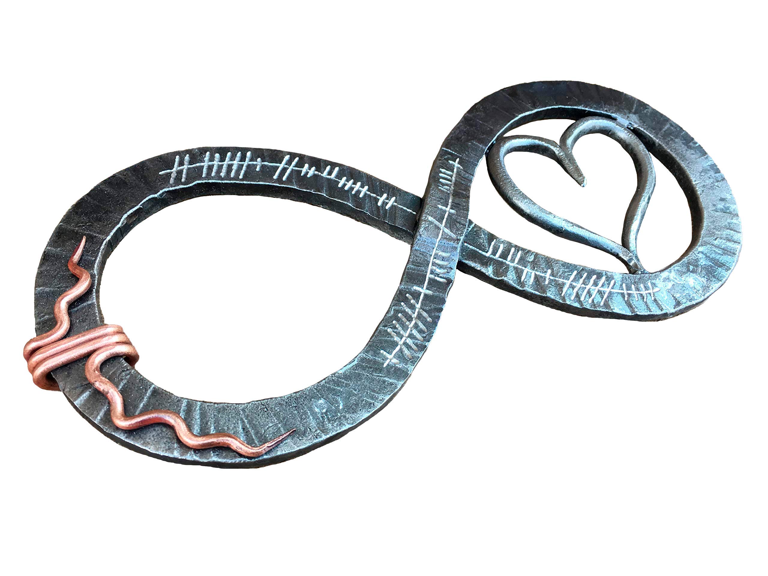 6th Anniversary Iron Gift - Elegant Iron Infinity Sign for Couples | Unique Iron Gift Idea for Wedding, Anniversary & Romantic Occasions
