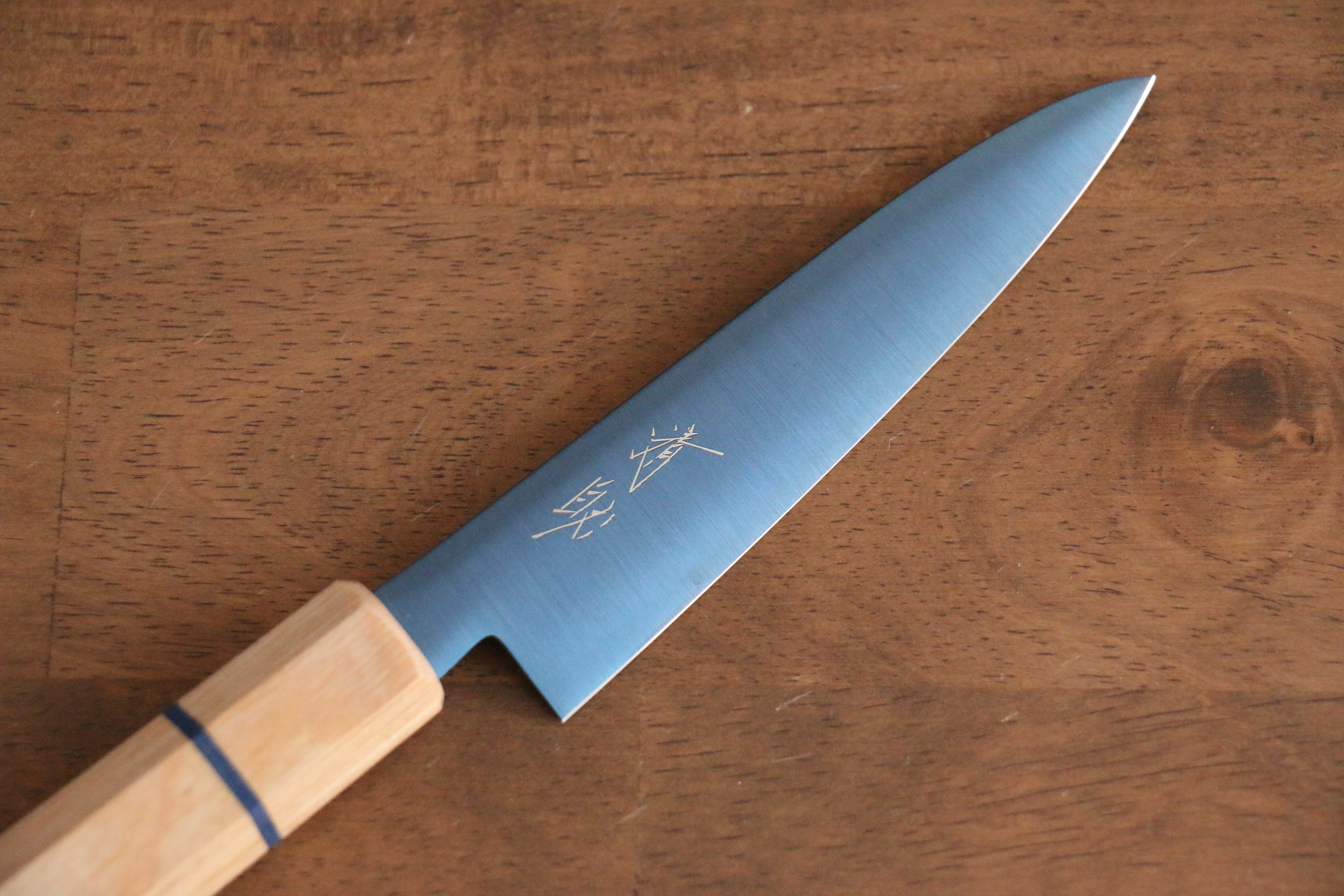 Seisuke SK 85 120mm Petty Utility Knife - Japanese Stainless Steel Blade with Ion Plating & White Wood Handle - Perfect for Slicing, Peeling & Precision Kitchen Tasks