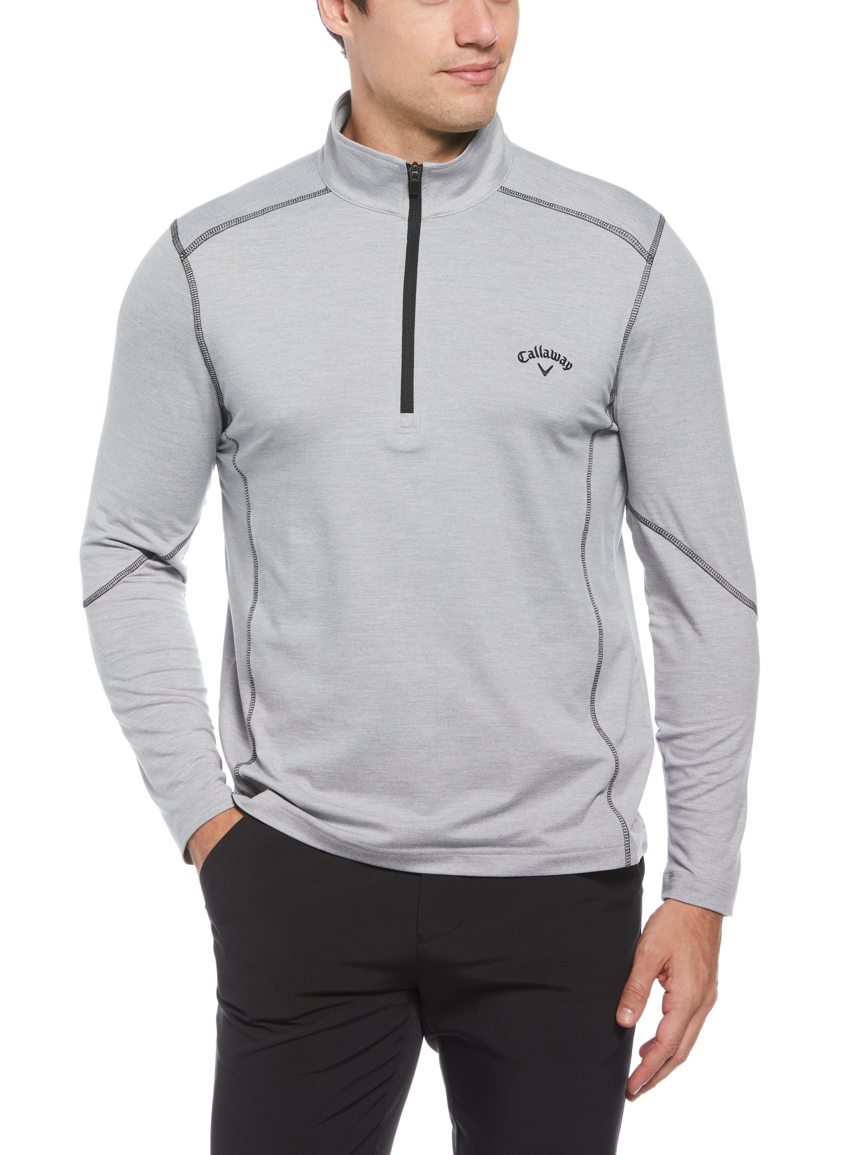 Men's Lightweight Quarter Zip Golf Pullover - Breathable & Moisture-Wicking Performance Shirt for Golf, Running & Outdoor Activities