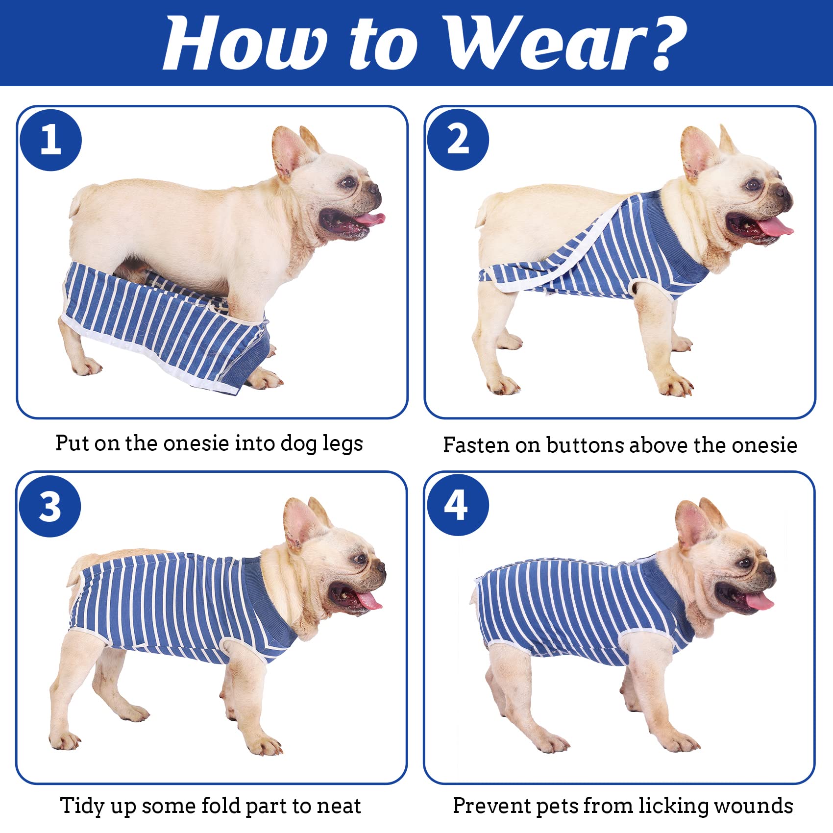 Dog Surgery Recovery Suit - Breathable Post-Op Vest for Dogs, Male & Female Pet Surgical Onesie to Prevent Licking - Alternative to E-Collar & Cone (Medium Size) - Ideal for Spay/Neuter, Wound Care & Incision Protection