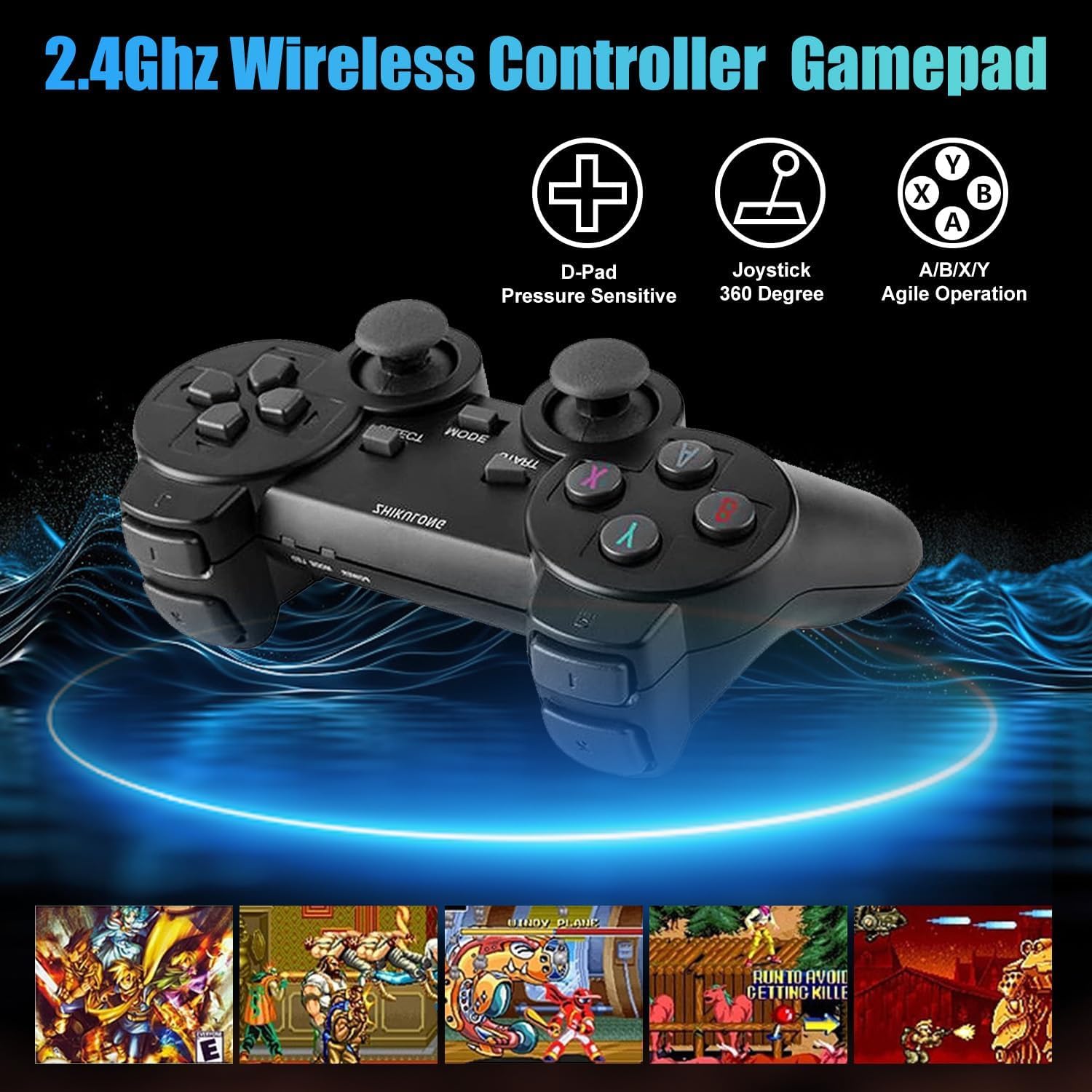 128GB Retro Game Stick - Wireless Plug & Play Retro Gaming Console with Built-in Games | Perfect for Home Entertainment & Nostalgic Gaming