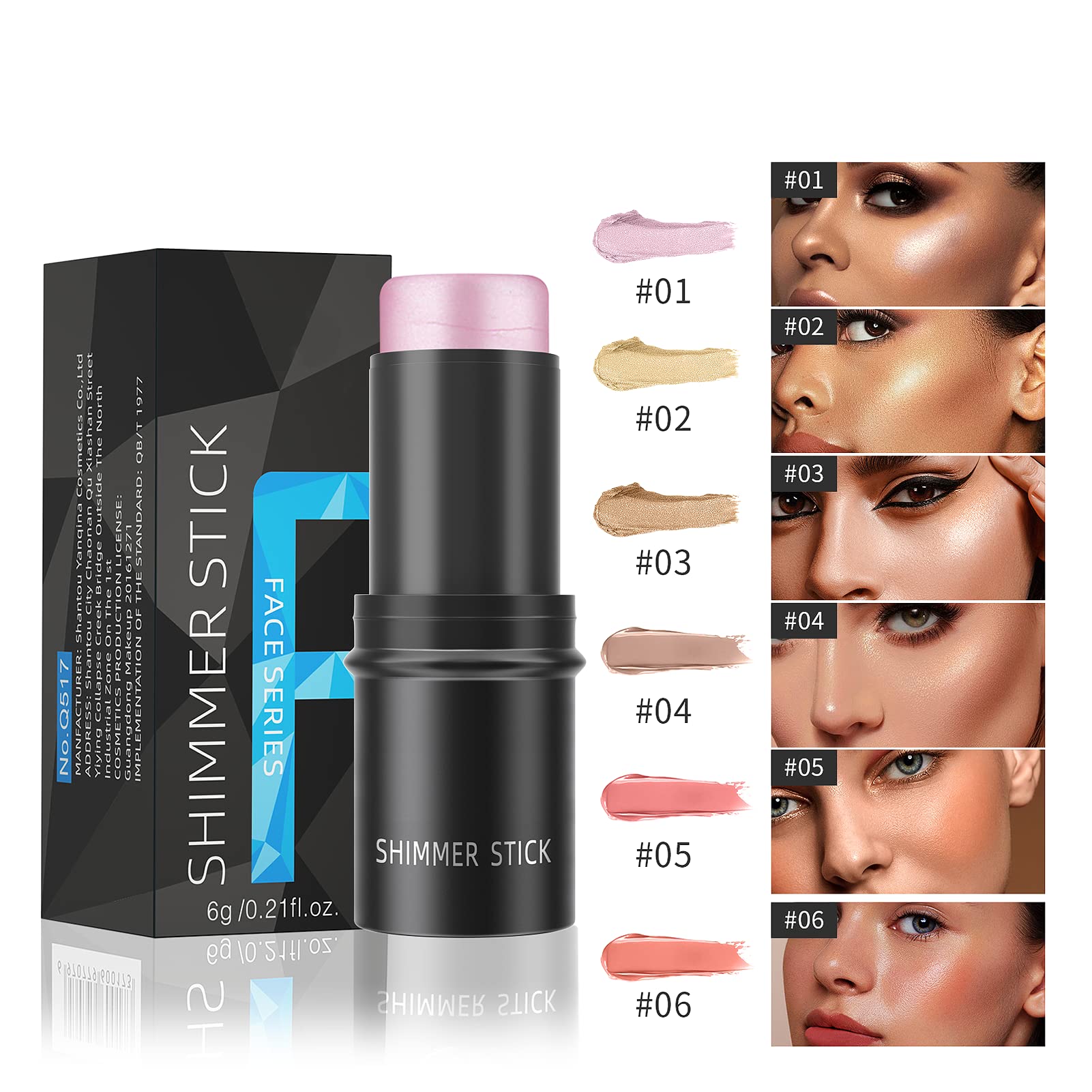 **Contouring Stick - Bronzer & Highlighter Makeup Stick for Face & Lips, Waterproof Cream Highlighter & Contour Stylo - Perfect for Everyday Glam & Photo-Ready Looks**    *(Use Cases: Ideal for professional makeup artists, beauty enthusiasts, and on-the-go touch-ups for a flawless, sculpted look.)*