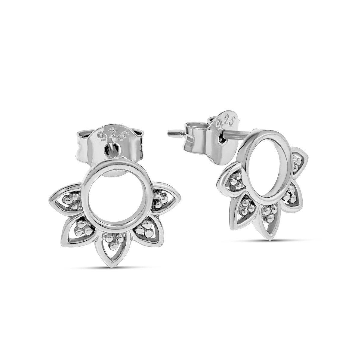 Rising Sun Studs - Trendy Punk Rock Earrings for Women & Men | Perfect for Concerts, Parties & Gothic Fashion