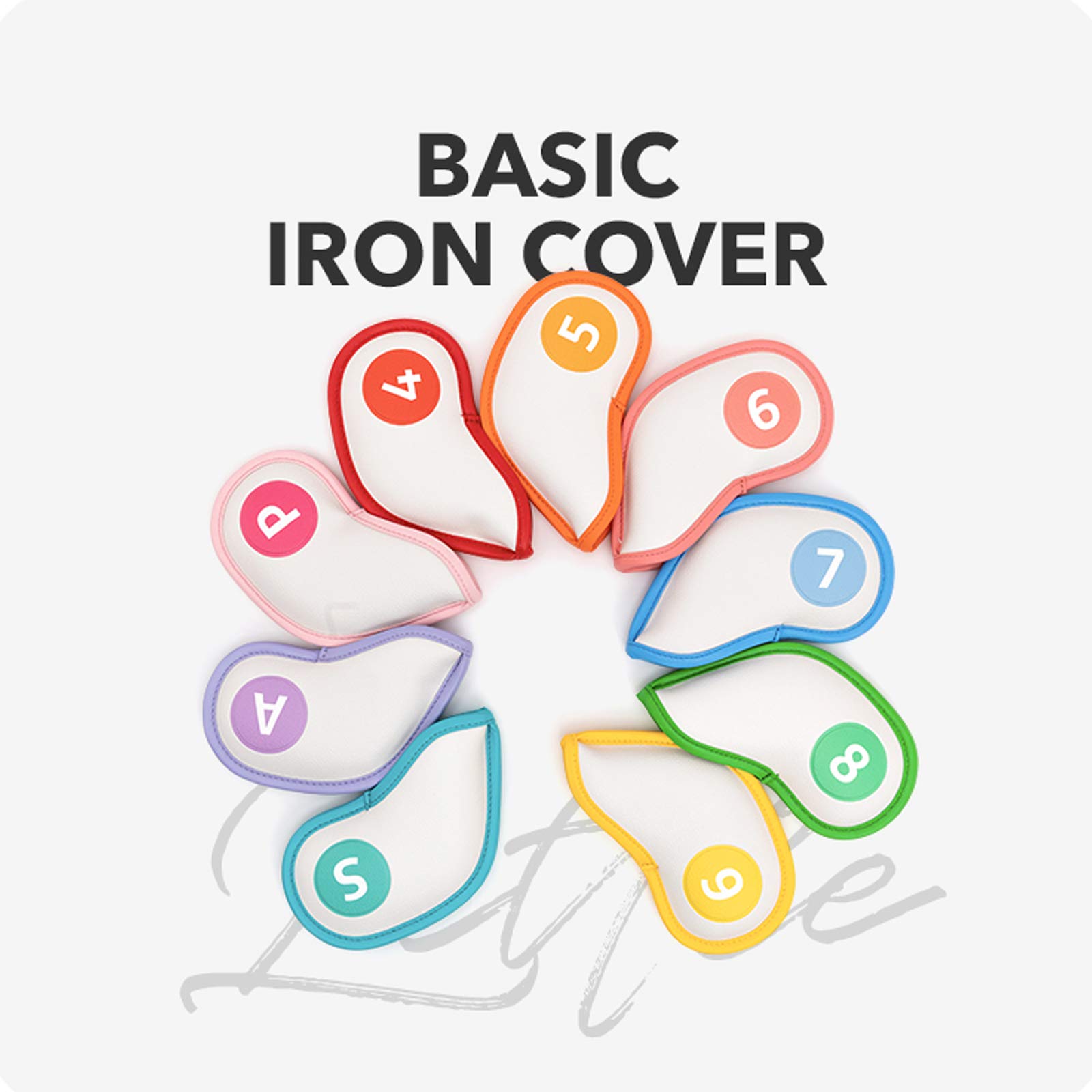 KAKAO Golf Little Friends Multicolored Iron Covers - Complete Set with All Characters | Premium Golf Club Protection | Perfect for Golf Enthusiasts & Cartoon Lovers | Ideal for Golf Bags, Tournaments & Gifts