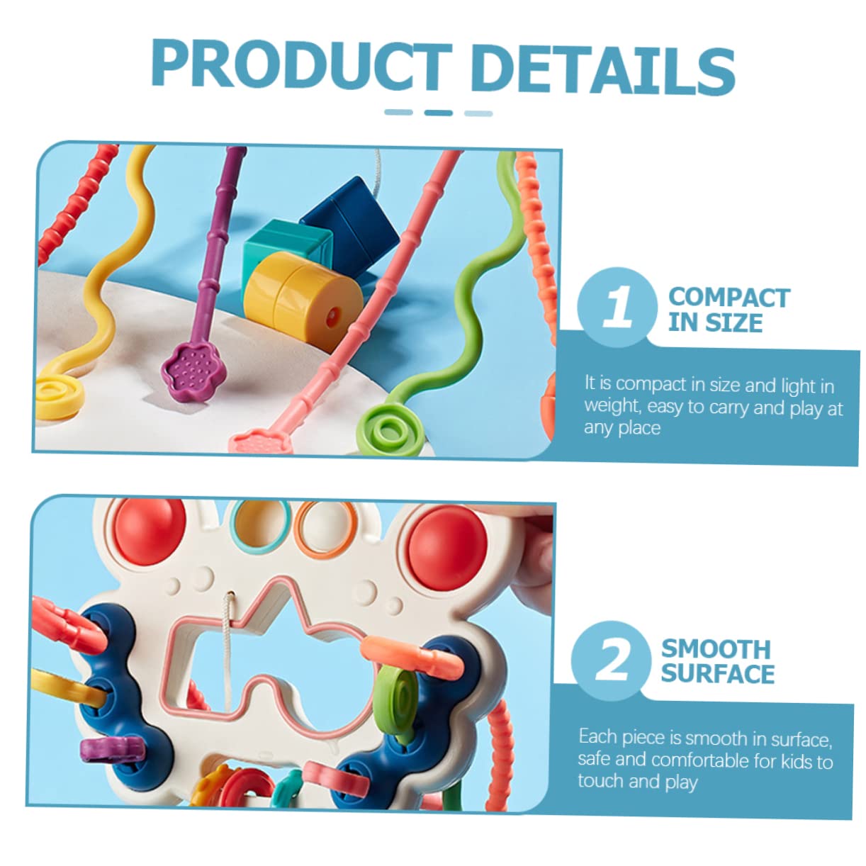 VICASKY 2 Pack Sensory Pumping Toys - Educational Learning Toys for Preschool Kids, Toddler Autism Therapy Tools - Perfect for Classroom, Home Play & Stress Relief