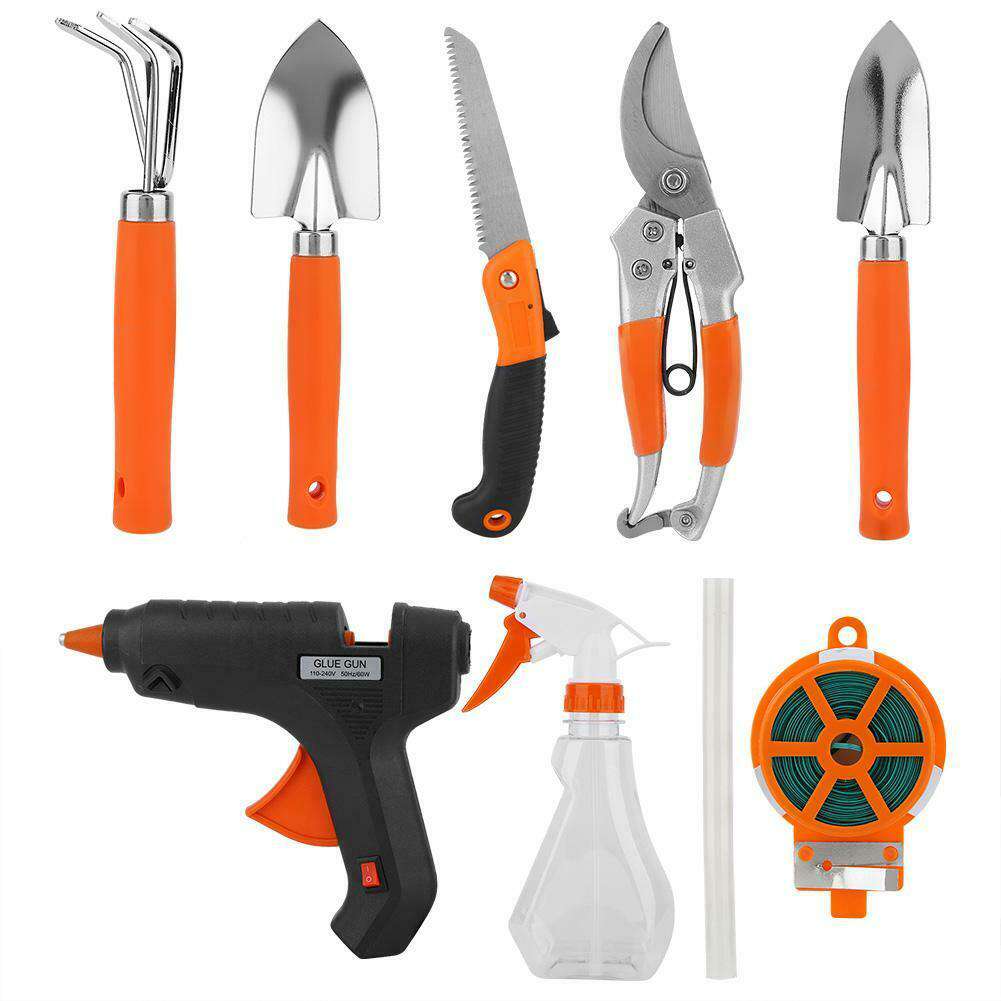 11-Piece Garden Tools Set - Stainless Steel Shovel, Rake, Trowel, Pruner for Planting, Weeding & Landscaping | Perfect for Home Gardening, Lawn Care & Outdoor DIY Projects