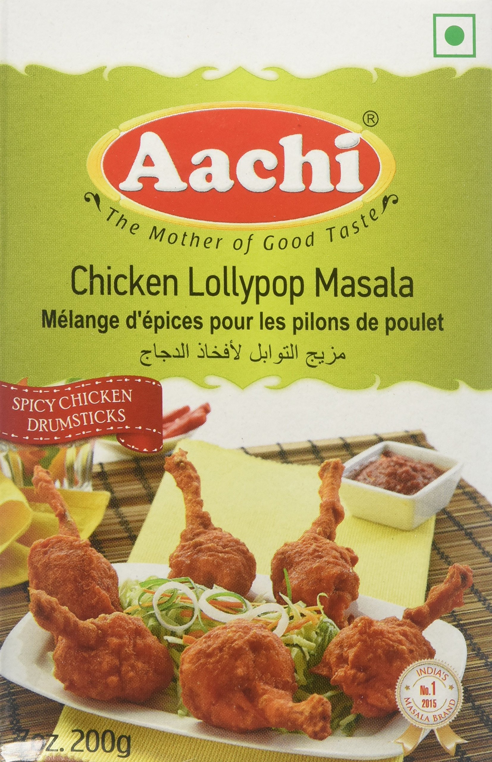 Aachi Chicken Lollypop Masala Powder - 200g | Authentic Indian Spice Blend for Chicken Wings & Appetizers | Perfect for BBQ, Parties & Home Cooking