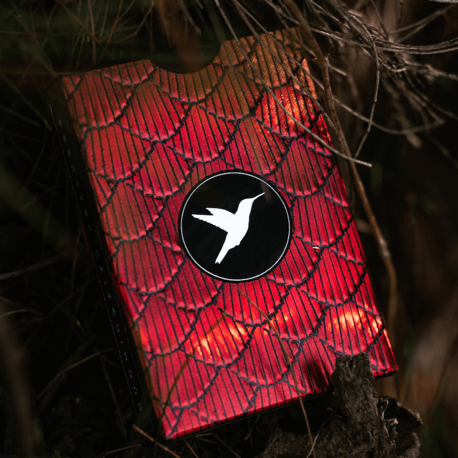 Premium Red Marvelous Hummingbird Feathers Playing Cards - Elegant Deck for Poker, Magic Tricks & Collectors | Perfect for Game Nights, Gifts & Cardistry