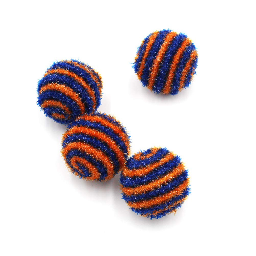 Balacoo 10-Pack Elastic Cat Balls - Crinkle Pet Chew Toys for Cats & Small Dogs, Sparkle Bouncy Ball with Vocal Sound - Perfect for Interactive Play, Training & Teasing Your Kitten or Puppy