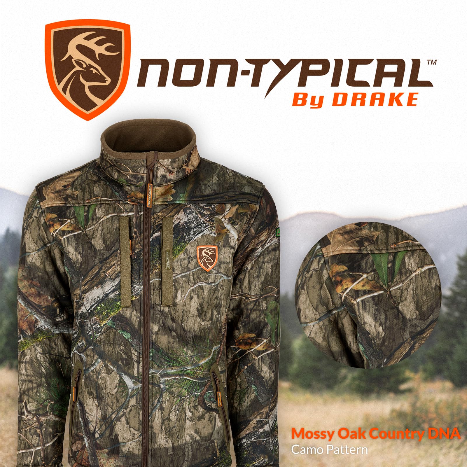 Drake Waterfowl Men's Standard Silencer Camo Hunting Jacket with Agion Full Zip - Waterproof & Windproof for Outdoor Hunting, Fishing & Camping
