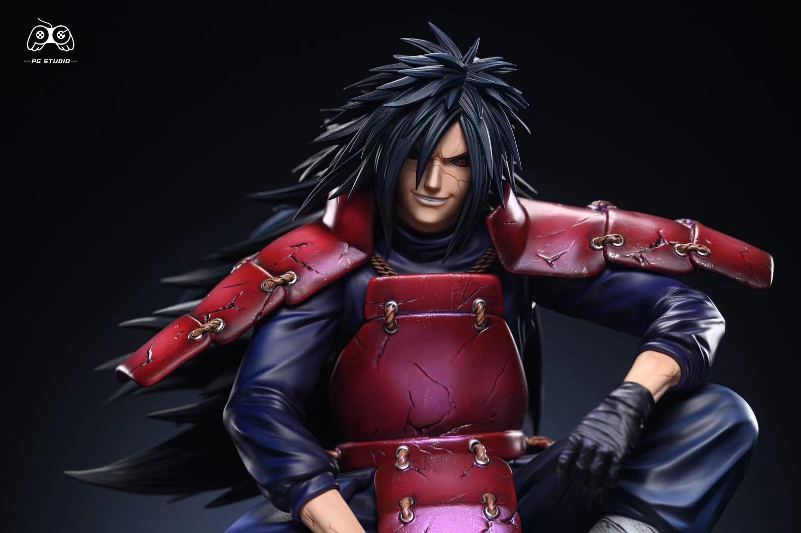 PG Studio Sitting Door Gods Madara Uchiha & Senju Hashirama Anime Figures - Japanese Naruto Shippuden Collectible Decor for Home & Office Display