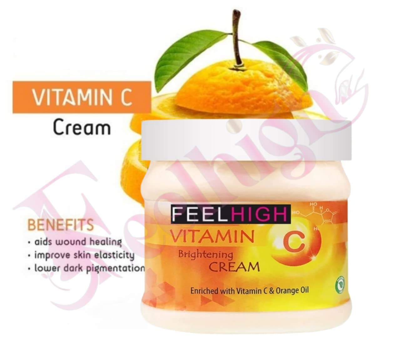 Feelhigh Face & Body Exfoliating Scrub with Mixed Fruit Extracts & Vitamin C - Brightening & Hydrating Skincare Set (2-Piece) for Glowing Skin at Home or Spa
