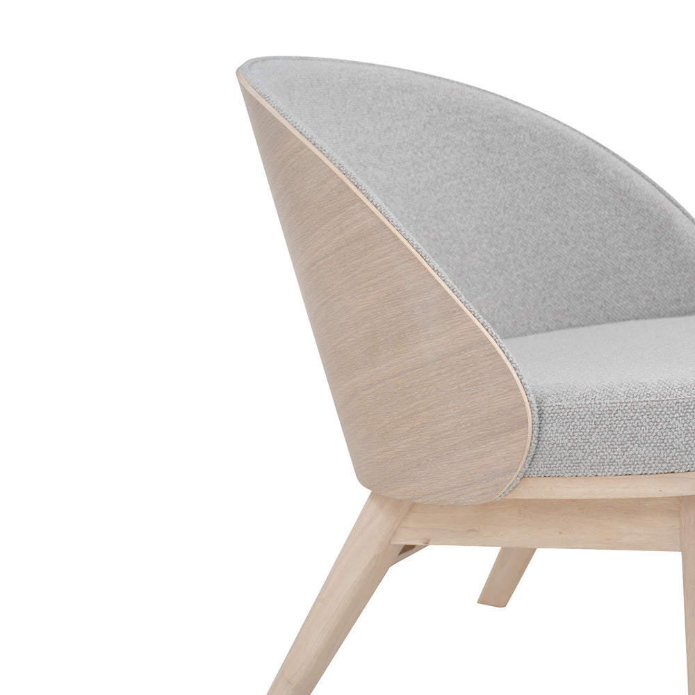 VEDA Lounge Chair - Natural Wood & Comfortable Design for Living Room, Bedroom, or Office - Perfect for Relaxing & Reading
