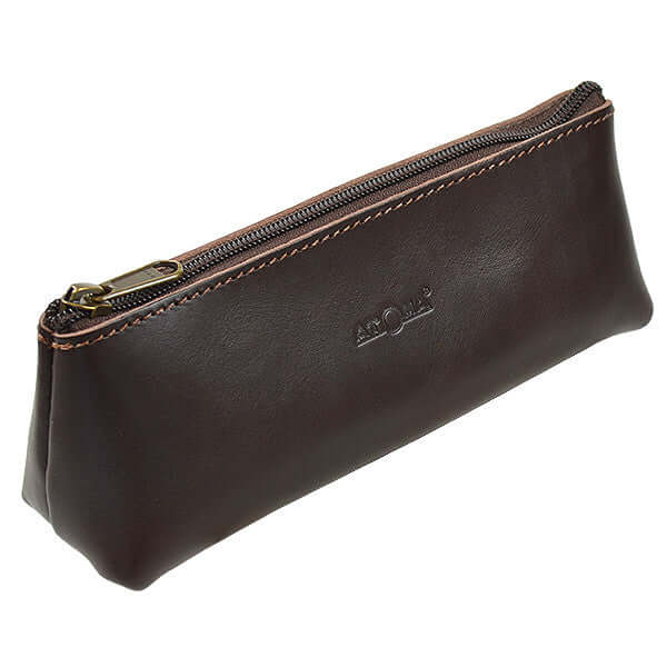 Premium Atoma Pur Leather Pencil Case - Durable & Stylish Organizer for School, Office & Travel - Perfect for Students, Professionals & Artists