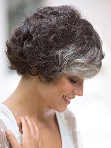 Lulu Wig Dark Chocolate Brown - Short Soft Curly Human Hair Wig with Monofilament Part & Open Weft | Natural Layered Hairstyle for Women | Perfect for Daily Wear, Cosplay & Hair Loss Solutions
