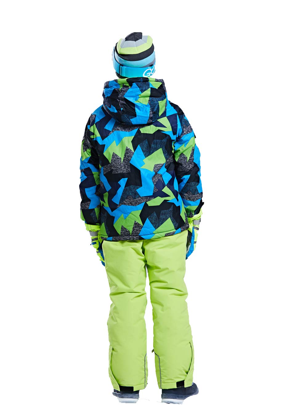 Boys' Insulated Ski Jacket & Pants Set - Windproof Waterproof Snowsuit for Winter Sports & Outdoor Activities