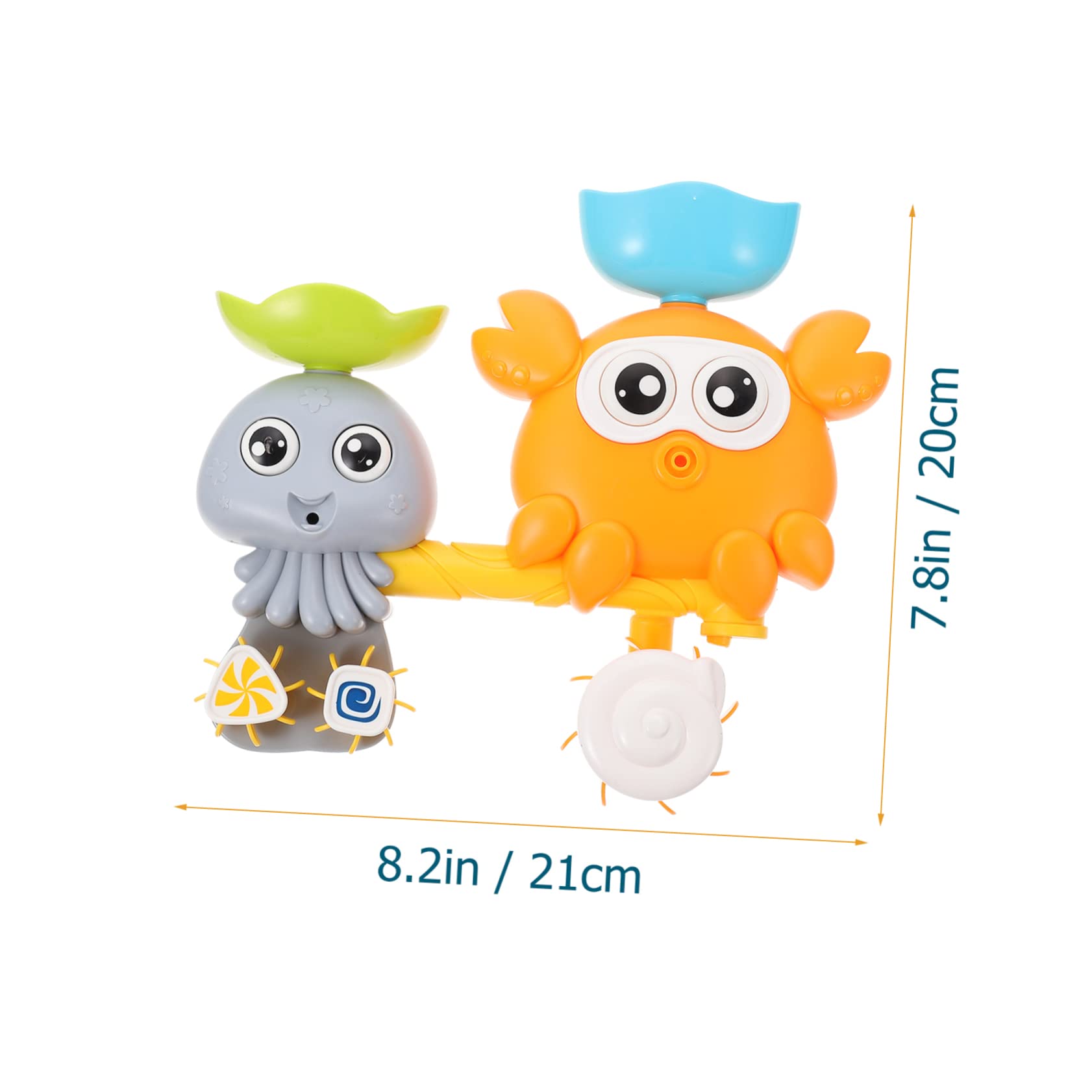 HEMOTON 3-Piece Water Play Bath Toys Set for Kids - Fun Bathtub Floating Toys for Toddlers & Children (BPA-Free ABS Plastic) - Perfect for Bath Time, Pool Parties & Sensory Play