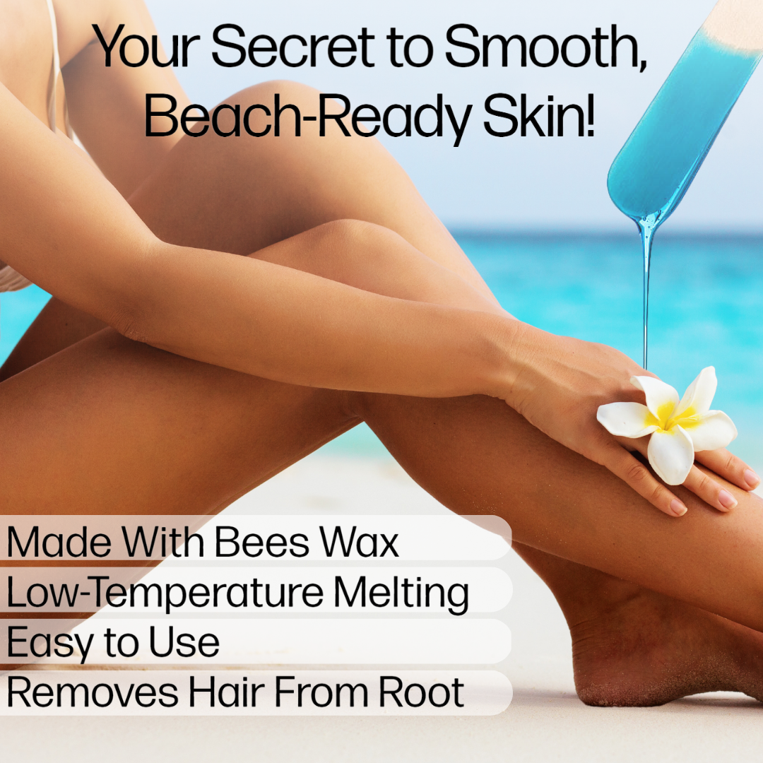 Natural All-Purpose Wax Beans with Beeswax | Sea Breeze Scent | Perfect for DIY Candles, Home Fragrance & Skin Care
