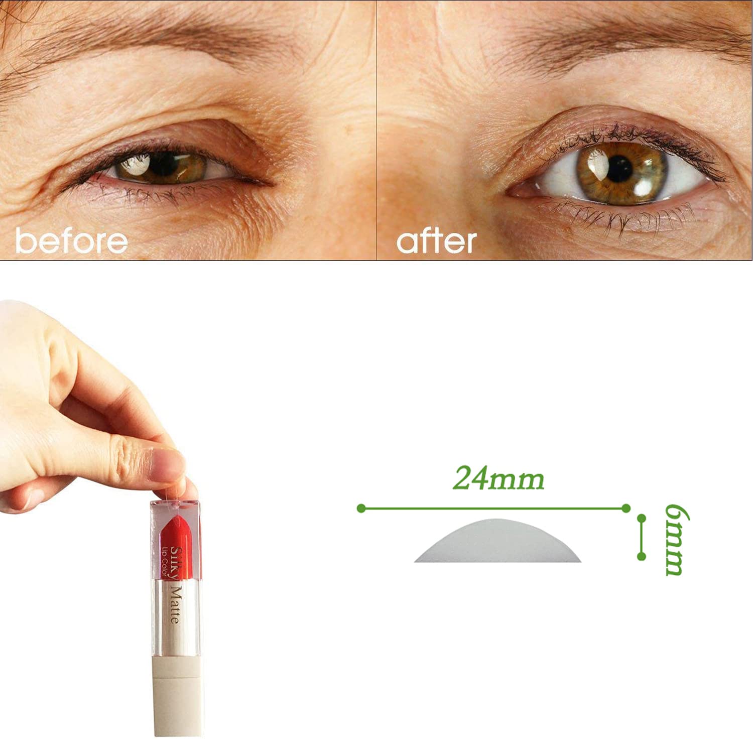 260pcs Eyelid Tapes - 6MM Self-Adhesive Double Eyelid Stickers for Monolids | Waterproof, Breathable, 48H Long-Lasting | Natural Eye Makeup Enhancer for All Skin Tones | Perfect for Daily Use, Special Occasions & Photography