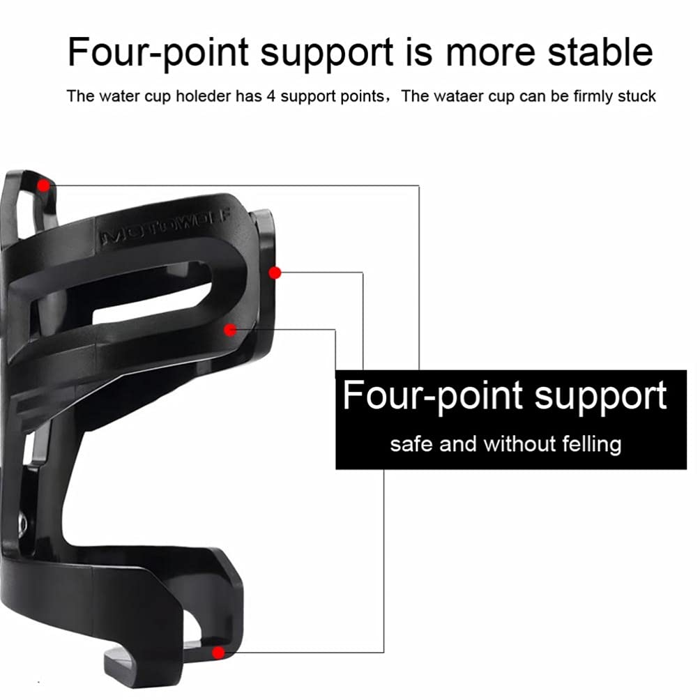 FAVOMOTO 1 Set Bike Water Bottle Holder - Non-Slip PC Bicycle Cup Cage for Mountain & Road Bikes - Perfect for Cycling, Commuting, and Outdoor Sports