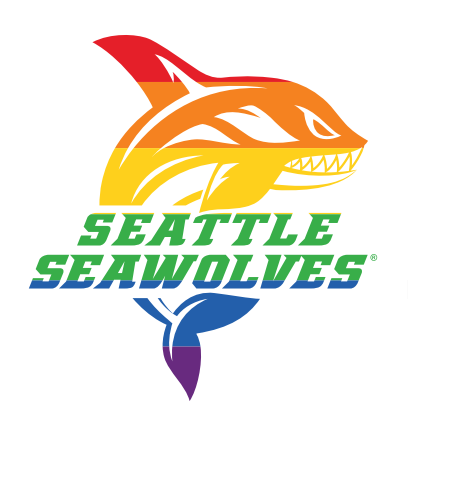 Seattle Seawolves Pride Logo Sticker 2024 - Waterproof Vinyl Decal for Laptops, Cars & Water Bottles - Show Your Rugby Team Spirit