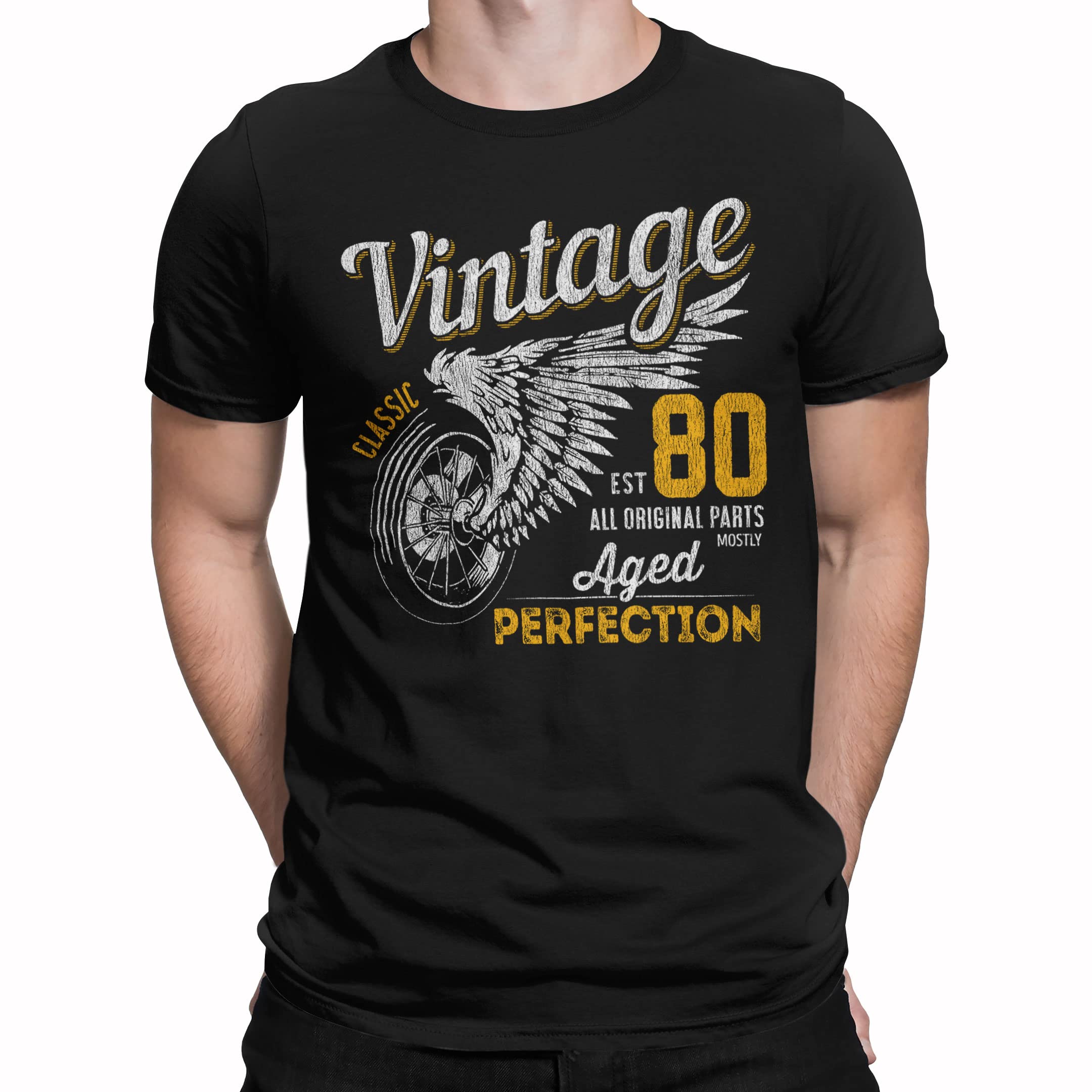 1980 Vintage Birthday Tshirt for Men - 40th Birthday Gift Idea - Perfect for Parties, Celebrations & Milestone Events